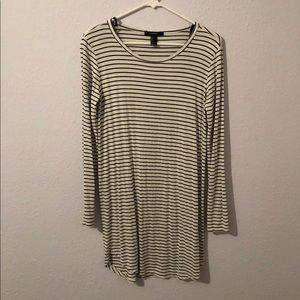 Striped T-shirt dress.